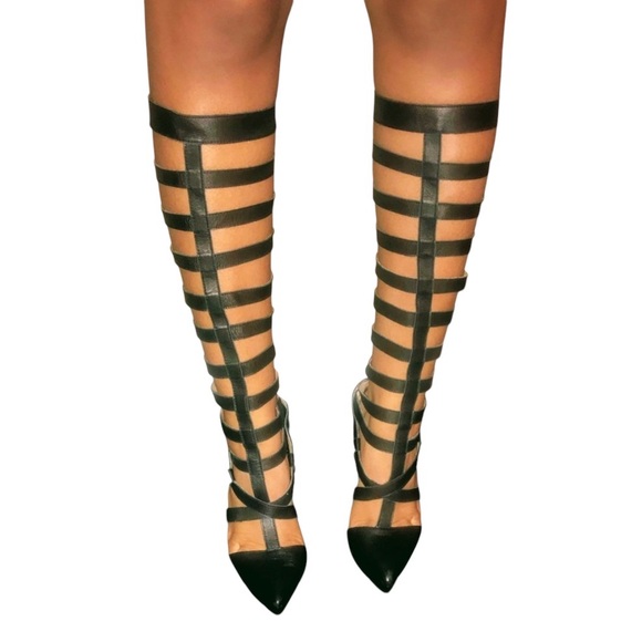 Zigi ZigiNY Gladiator Boots black y2k - Picture 1 of 5